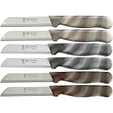 SMI 6 Pcs Paring Knife Set - Serrated Edge Solingen Germany Knife for Vegetables &amp; Fruit