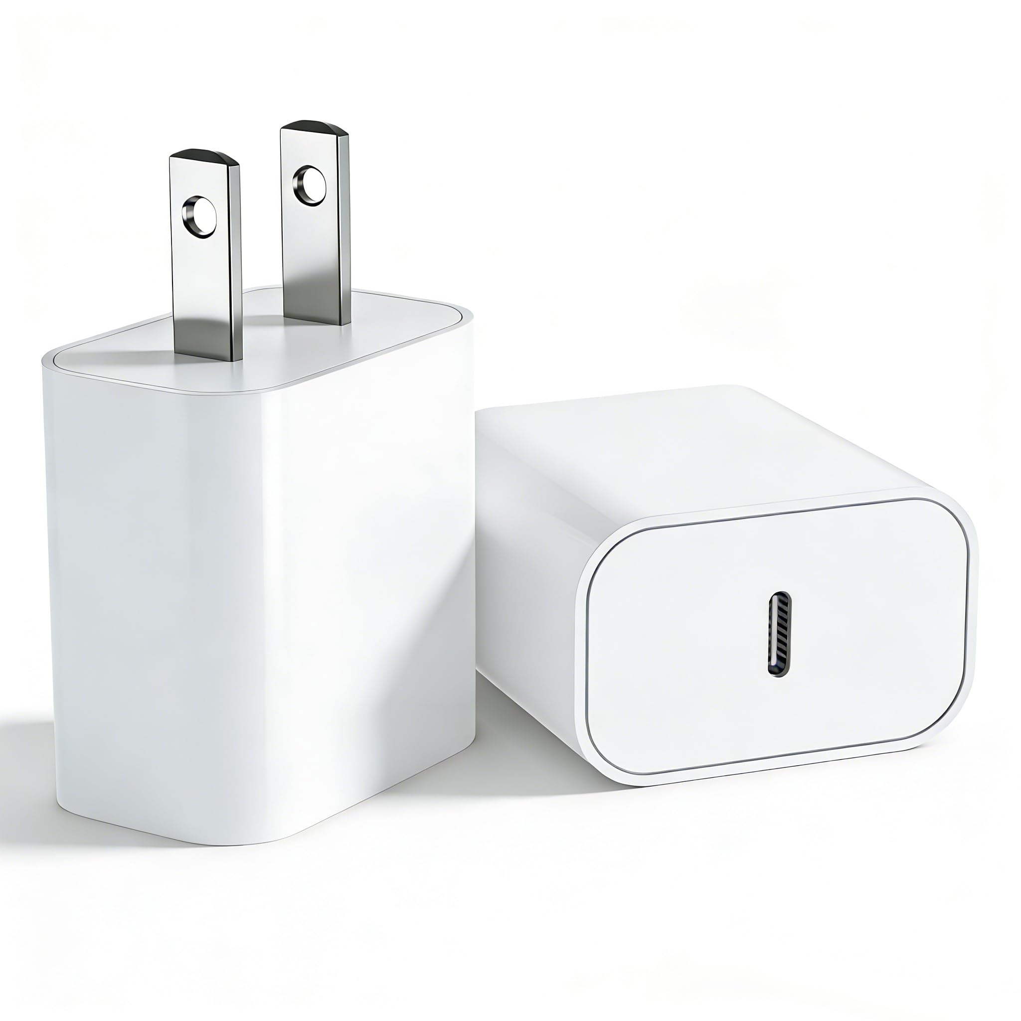 USB C Charger Block, 2Pack for iPhone 17 16 Fast Charging Plug for Apple 20W Type C Power Adapter Plug Box for iPhone 17 16 15 14 13 12 11 Pro Max XS X XR SE Plus, for iPad USBC Wall Charge Cube Brick