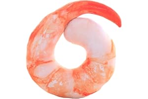Bettli Shrimp Meat U Shaped Neck Pillow Throw Pillow Cushion Plush