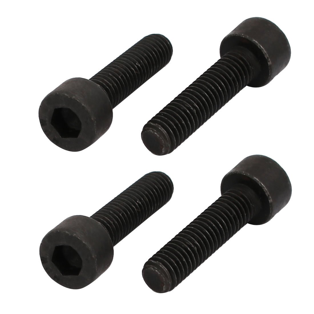 Sourcingmap 8.8 Grade M5x20mm Hex Socket Drive Fully Threaded Left Hand Thread Bolt 4pcs
