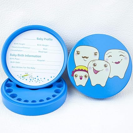 Caja de almacenamiento de los dientes de leche El diente de ...