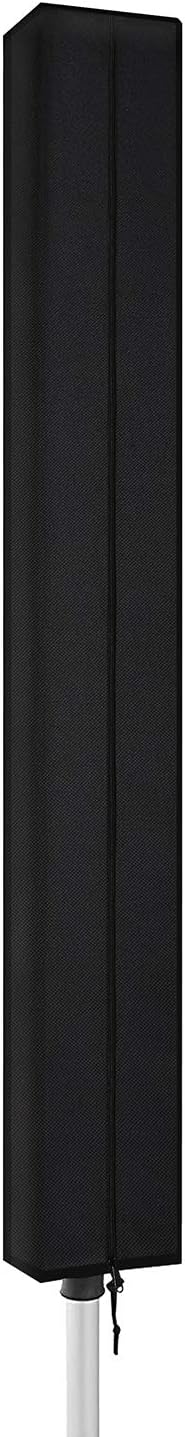 Dokon Schutzhülle für Wäschespinne, Wasserdicht, Winddicht, UV-Beständiges, Schwerlast Reißfest 600D Oxford Gewebe Wäschespinne Abdeckung (15x15x160cm) - Schwarz