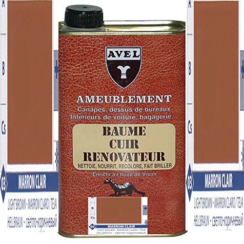 Avel Renovator Liquid Balm for Leather 500ml (Light Brown)