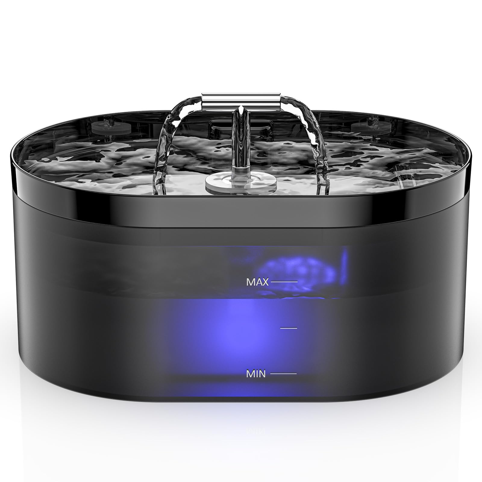 Nenozi Cat Water Fountain for Drinking, 2.2L Automatic Dog Drinking Fountain with Super Silent Pump and Activated Carbon Filter Fountain Water Bowl for Pets