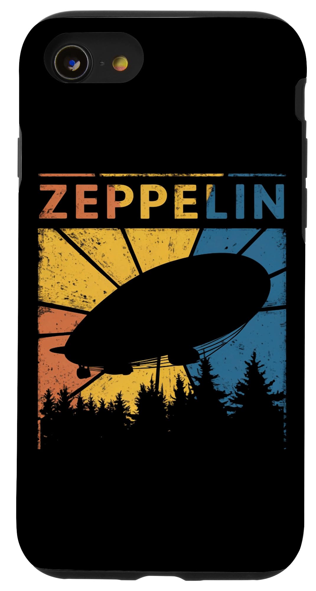 iPhone SE (2020) / 7 / 8 Retro Vintage Zeppelin Airship Graphic Design Case