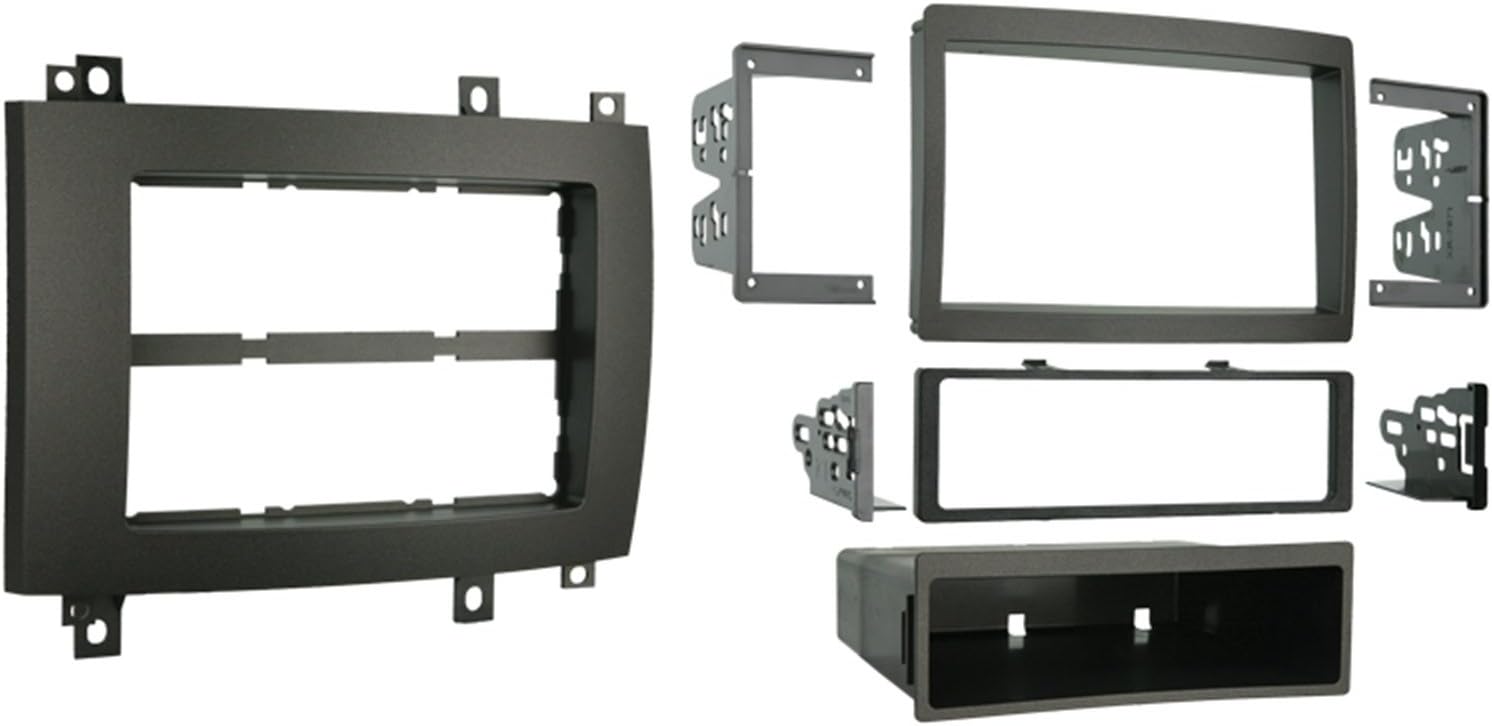 Metra 99-2006G Single or Double DIN Installation Kit for Select 2003-2006 Cadillac CTS/SRX Vehicles(Gray)