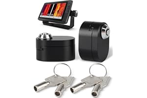 WEIGUZC Aluminum Alloy Fish Finder Lock - Fishing Graph Accessories for Securing Fishing Unit to Gimbal Mount - Compatible with Most Garmin, Lowrance and Humminbird Units - Pack of 2