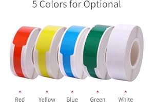 Thermal Transfer Cable Labels Compatible with Niimbot B18 Label Printer - 14 x 120 mm Waterproof PET Paper for Wire and Cable