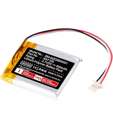Batterie 350mAh Li-Po Pour Télécommande MGI - Compatible G800, Navigator, Quad, Zip (remplace NA7105) - 5