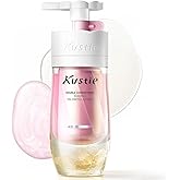 Kustie Cherry Blossom Shampoo – Oil Control & Volumizing 2-in-1 Dual-Chamber Cleanser with Real Sakura Essence, Luxurious Scent, Fresh Scalp Care, Silicone-Free, 16.9 Fl Oz