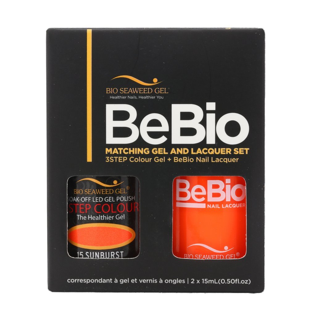 Bio Seaweed Bebio Matching Gel And Lacquer Set 15 Sunburst In Kenya Whizz Nail Polish