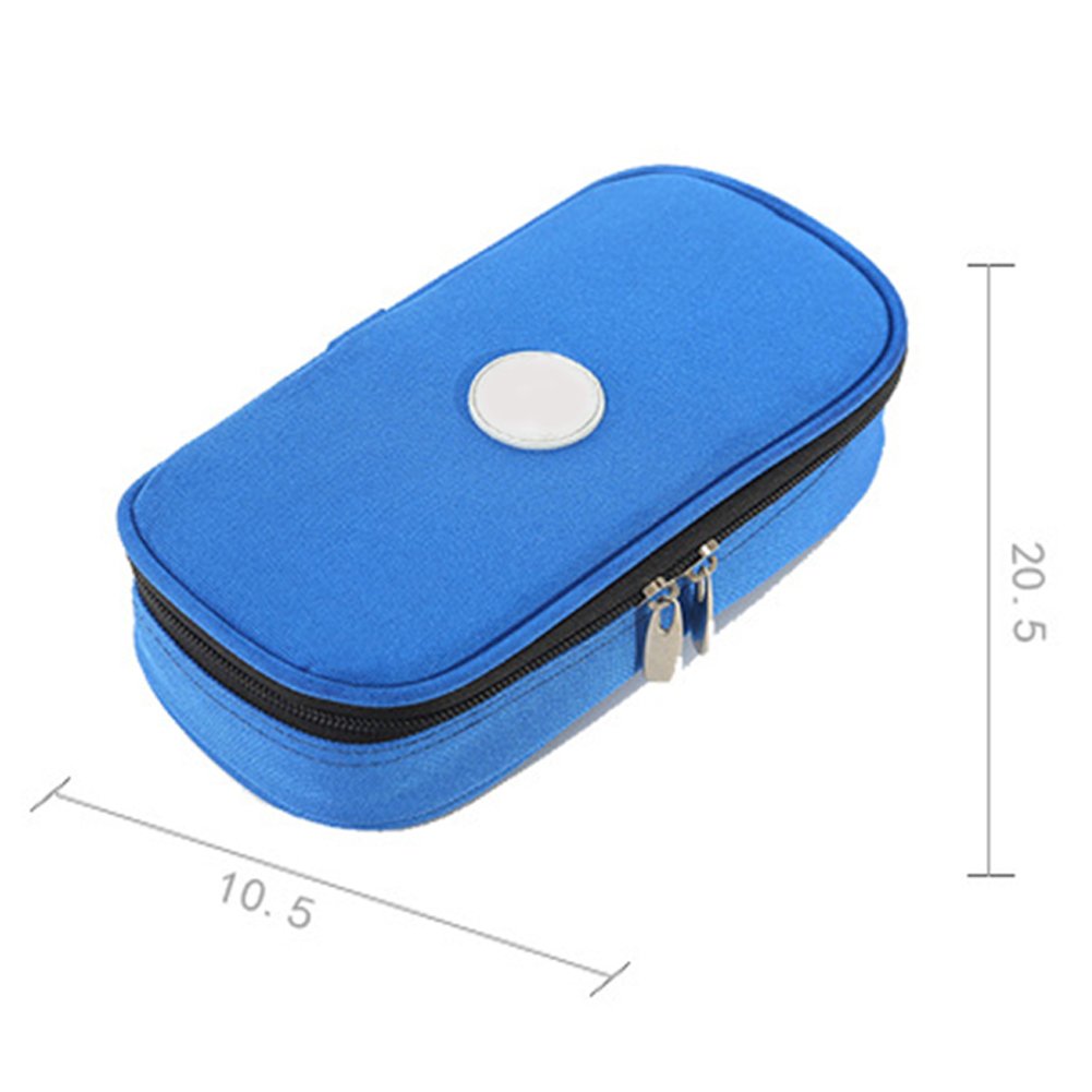 Portable Diabetic Organizer Cooler Bag ixaer Insulin Protector Case Supply Cooler Cool Bag Medical Travel Camping Ice Case Pack Injector Wallet for Insulin, Testing Supplies