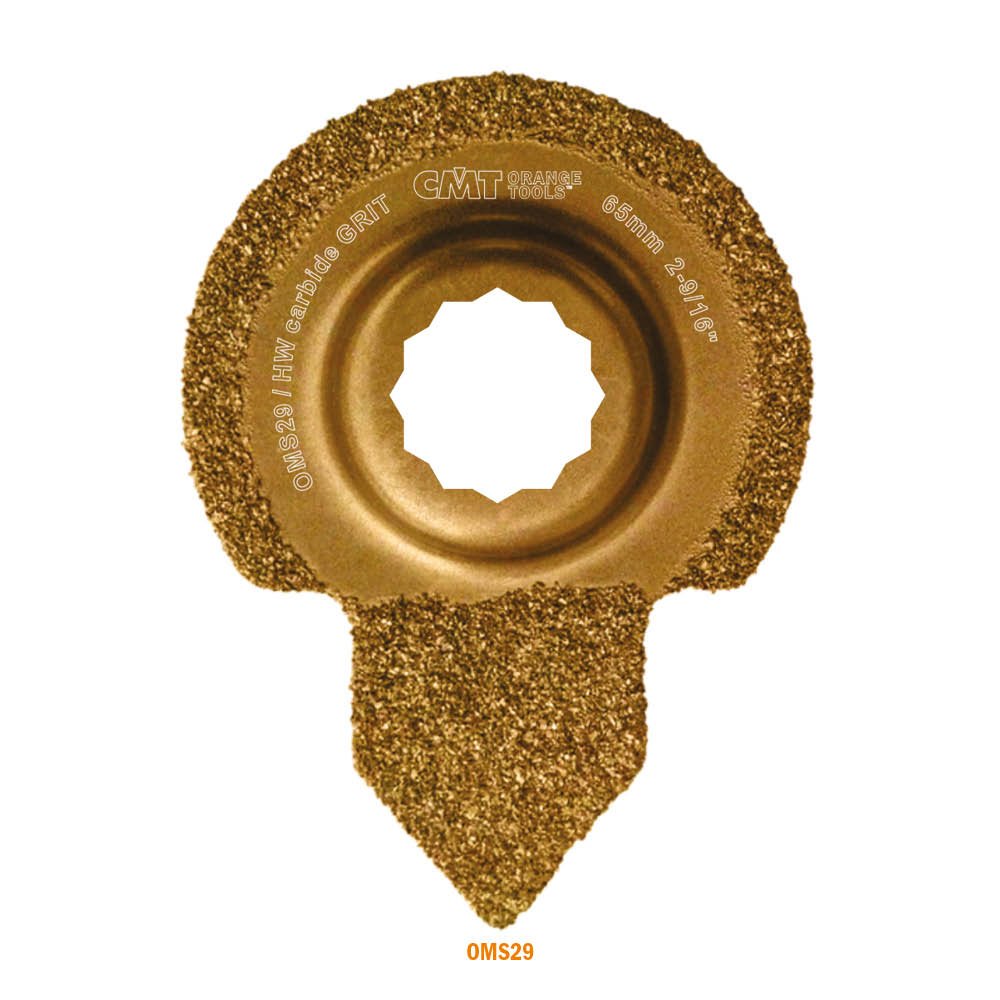 CMT OMS29-X1 Double-Face Carbide Grit Fingertip Rasp Fit Fein Supercut Festool Vecturo Quick Release Oscillating Multicutter,