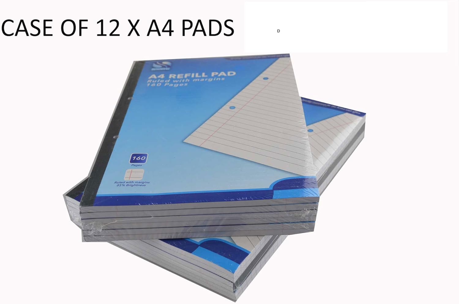 *Bulk Deal* 12 x A4 Refil Pad Lined Paper 160 Page Office School Home
