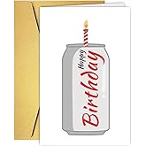 Funny Coke Birthday Card, Cute Soda Bottle Birthday Cards for Coke Lover, Fun Birthday Card for Friend Coworker Boyfriend Him Her, Coke Fan Gift Idea