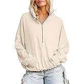 Women Fall Outfits Oversized Hoodies Sweatshirt Casual Long Sleeve Sweatshirt Pullover Zip Up Hoodies