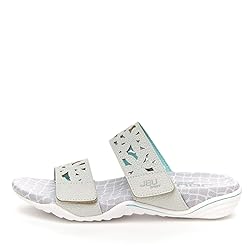 JBU by Jambu Women's Wildflower Slide Sandal, Dove