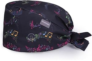 Kousenpu Scrub Caps for Men, Adjustable Surgical Cap, Breathable Medical Hat for Doctors, Nurses & Healthcare Professionals