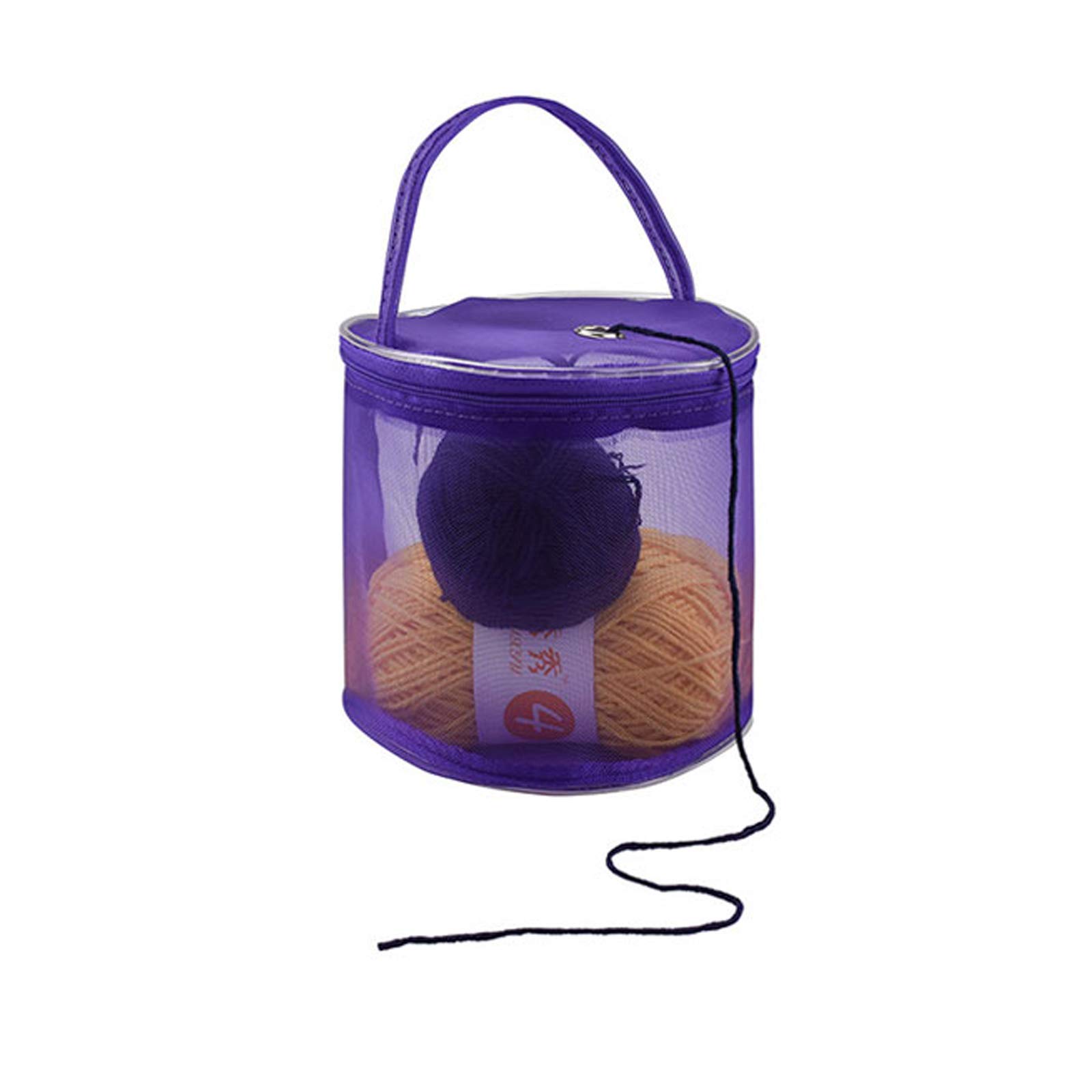 SEIWEI Knitting Bag, Yarn Crochet Storage Organizer Bag for Wool, Knitting Needles Accessories and Crochet Hooks Tote Bags for Crochet Hooks Knitting