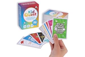 Chronicle Books KidQuest - 100 Conversation Cards for Kids Ages 5+ to Learn About Grown Ups As Kids - Fun Family Game Night Or Road Trip Activity