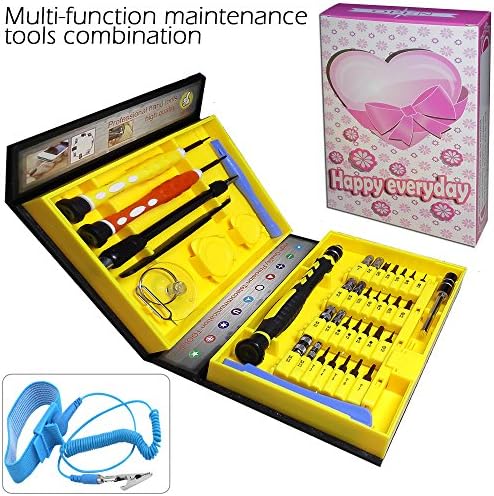 QUIET 41 Piece 100% Best Precision Screw Driver Set Magnetic,Computer, Tablets,PC,Phones,&amp; DIY Etc,Electronics Tool Kit Professional,With Anti-Static Wrist Strap