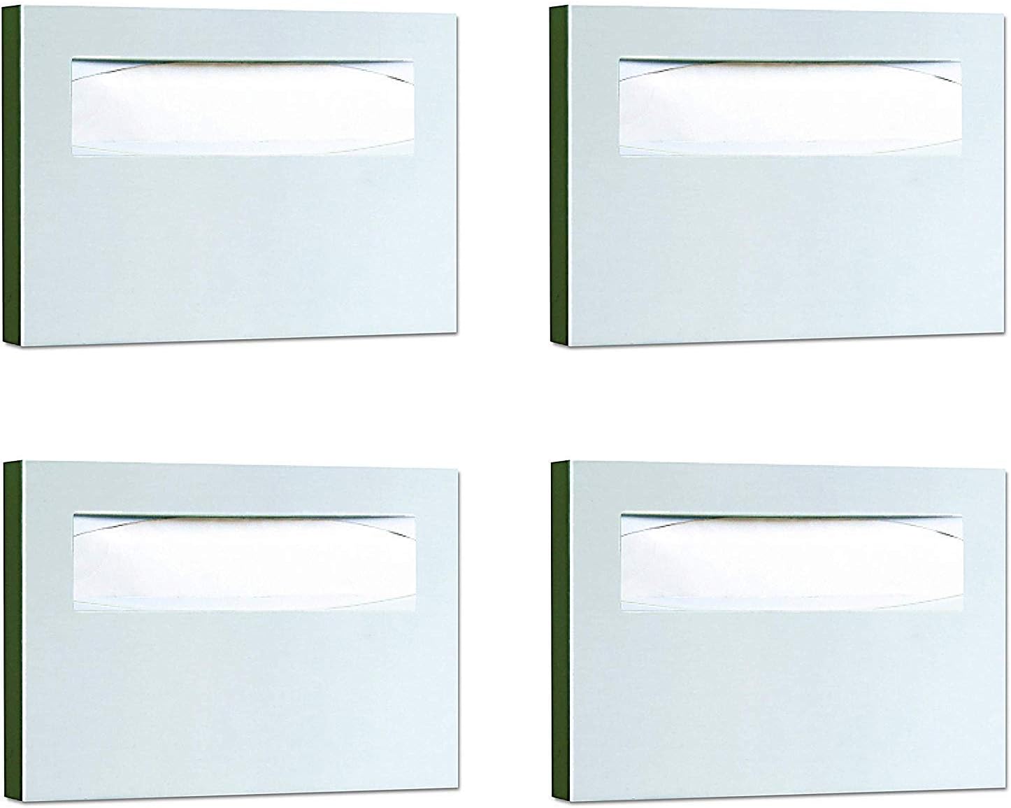 Bobrick 221 Stainless Steel Toilet Seat Cover Dispenser Pack of 2 15 3/