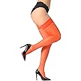 DancMolly Silky Thigh High Stockings, with 17+ Colors Sheer Silicone Lace Top Pantyhose for Women