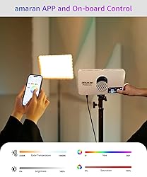 amaran Pano 60c Kit,Compact 60W RGBWW Full Color