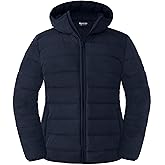 wantdo Women's Plus Size Lightweight Jackets Full-Zip Quilted Warm Jacket with Hood