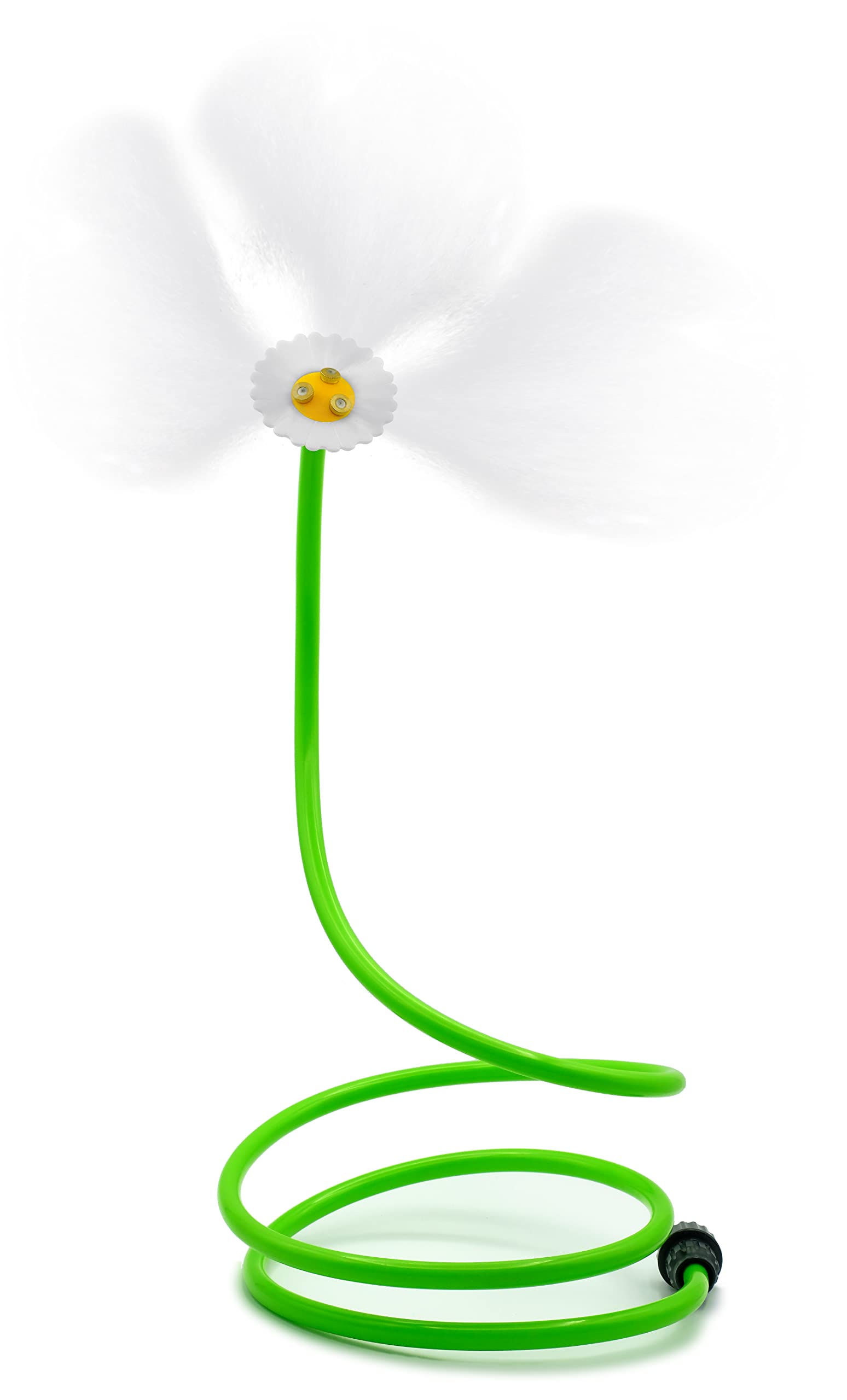 O'FRESH Daisy Garden Mist Cooling System with Memory Form - Outdoor Terrace misting with 3 Brass Nozzles - 2 Meters - Green