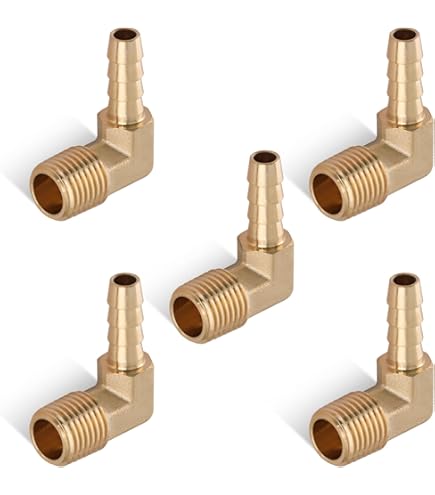 Codo Giratorio De 90° De 6 Mm / 1/4" Con Rosca M6 X 1.0 – Giro 360° – Dynapex @Q2