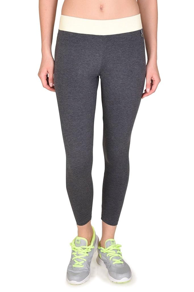 onesport women's cotton spandex jersey anthra tights(onsp33at-p)