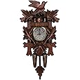 DECHOUS Cuckoo Clock Small Vintage Wall Clock Handcrafted Pendulum Clock Coo Coo Clock Wall Wood Cuckoo Clock Hanging Grandfather Clock for Living Room Bedroom
