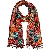 SANZARI Women Rajasthani Traditional Silk bandhej dupatta 2.25mtr (Color: Multicolor)