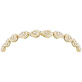 Aheli Gold Plated White Kundan & Beads Studded Mathapatti Sheeshpatti Hair Accessories Traditional Jewellery Gift for Women