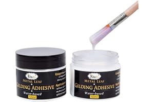 Gilding Adhesive, 100ml Epoxy Resin Gold Leaf Adhesive for Professional Craft Use, Water Based Gold Leaf Paint for Craft Art 