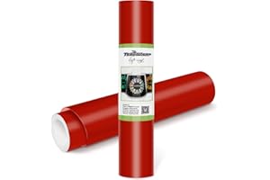TECKWRAP Permanent Adhesive Vinyl 12" x 10ft, Matte Red