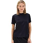 Vince Women's Short Sleeve Mock Neck Tee