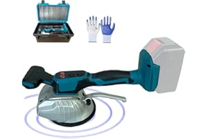 YORLPIKC Tile Vibration Tool,for Makita 18V Max Battery,Cordless Portable Tiler Vibrator Tool with 8 Adjustable Speed,Suction Cup,Digital Display,Floor,Tile,Wall,Thick Glass,Tile Vibration Leveling Machine