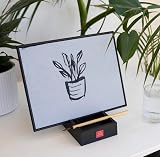 Buddha Board Original 30x24x0.6 Surface with Bamboo Brush & Chalkboard view 9