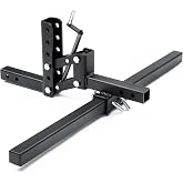 YITAMOTOR 50" Manual Implement Lift 1-Point Lift System for ATV/UTV | 50" Adjustable Height Manual Implement lift, 1 Point Lift System with 2" Receiver Fits for ATV/UTV