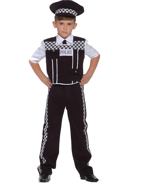 Child Policeman Uniform Fancy Dress Fancy Dress Costume Amazon.co.uk Clothing