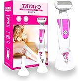Womens Electric Shaver for Legs Travel:3 in 1 Bikini Trimmer for Women - Pro Portable Personal Electric Shavers - Electric Ladies Shaver Waterproof Women Wet Dry Razor Rechargeable