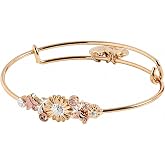 Alex and Ani Floral Inline Bangle