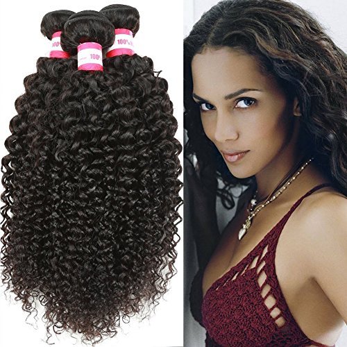 B P Hair 16 18 20inches Virgin Malaysian Curly Hair Bundles Human