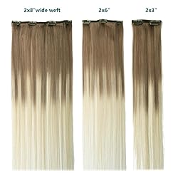 SURNEL Hair Extensions Clip Ins Ash Brown to