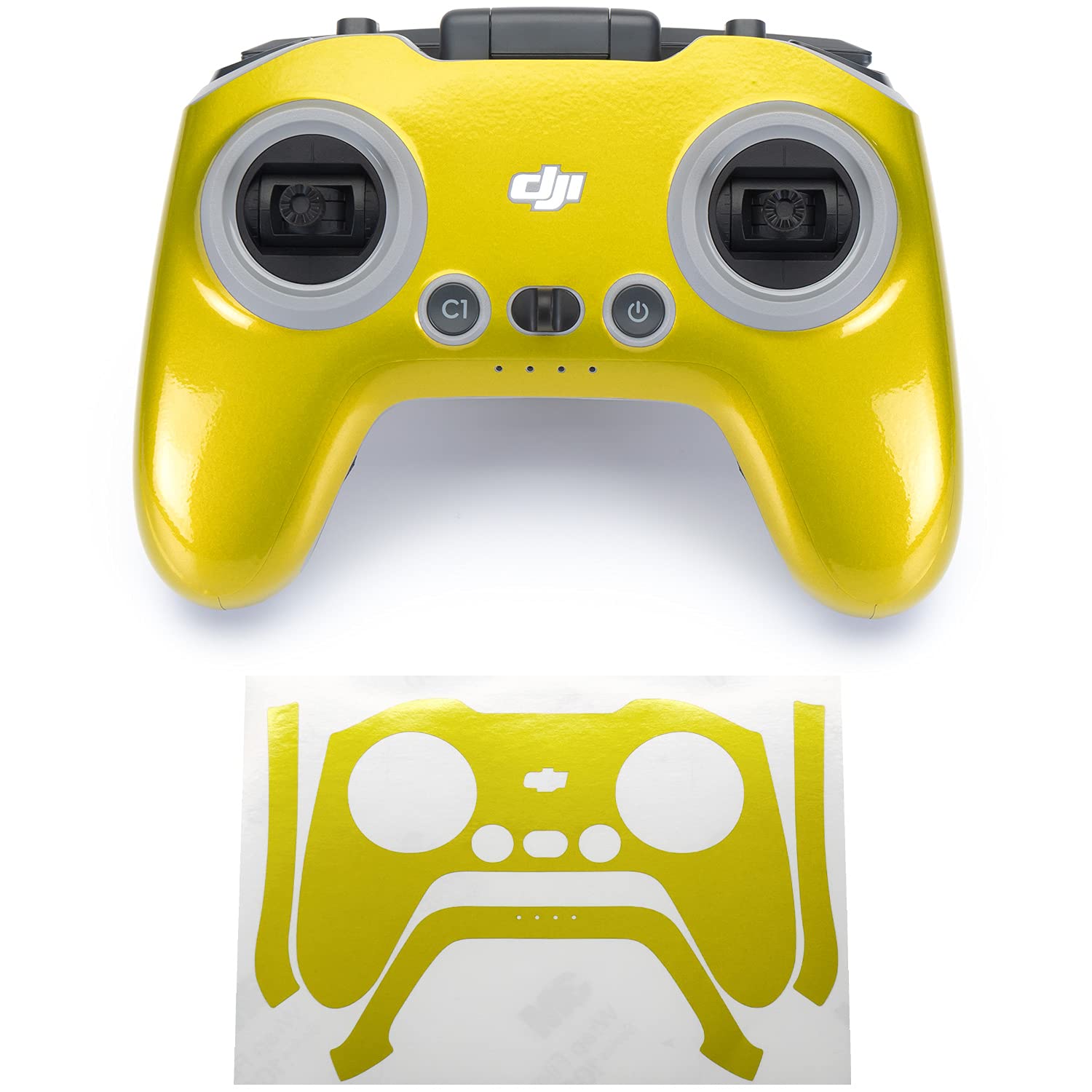 WRAPGRADE Skin Compatible with DJI FPV RC/FPV Remote Controller 3 (LIMONCINO YELLOW) — image 1