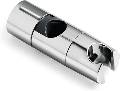 OFFO Adjustable Shower Head Holder 18-25mm Chrome 45 Degree Rotation