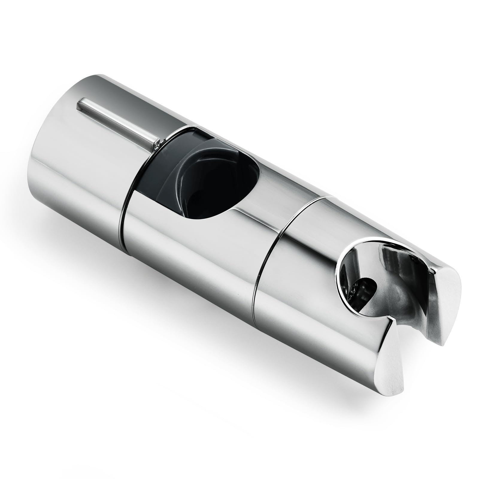 OFFO Shower Head Holder, Adjustable 18-25mm Diameter Hand Shower Holder Bracket for Slide Bar, Detachable Slider Clamp Bathroom Replacement, 45 Degree Rotation Sprayer Holder, Chrome — image 1