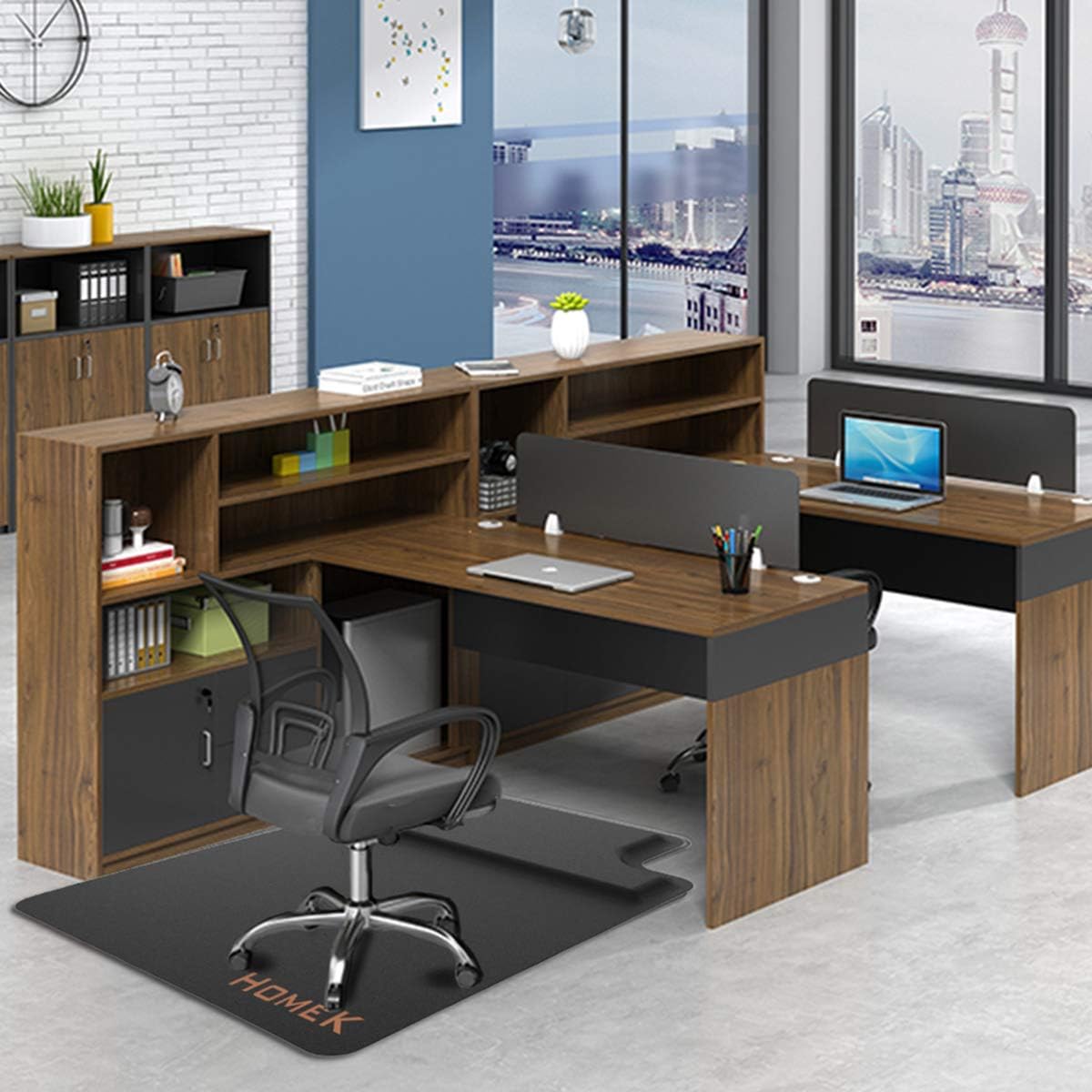 Homek Office Chair Mat for Hardwood Floor with Footrest - Standing Desk Anti Fatigue Mat : Office Products